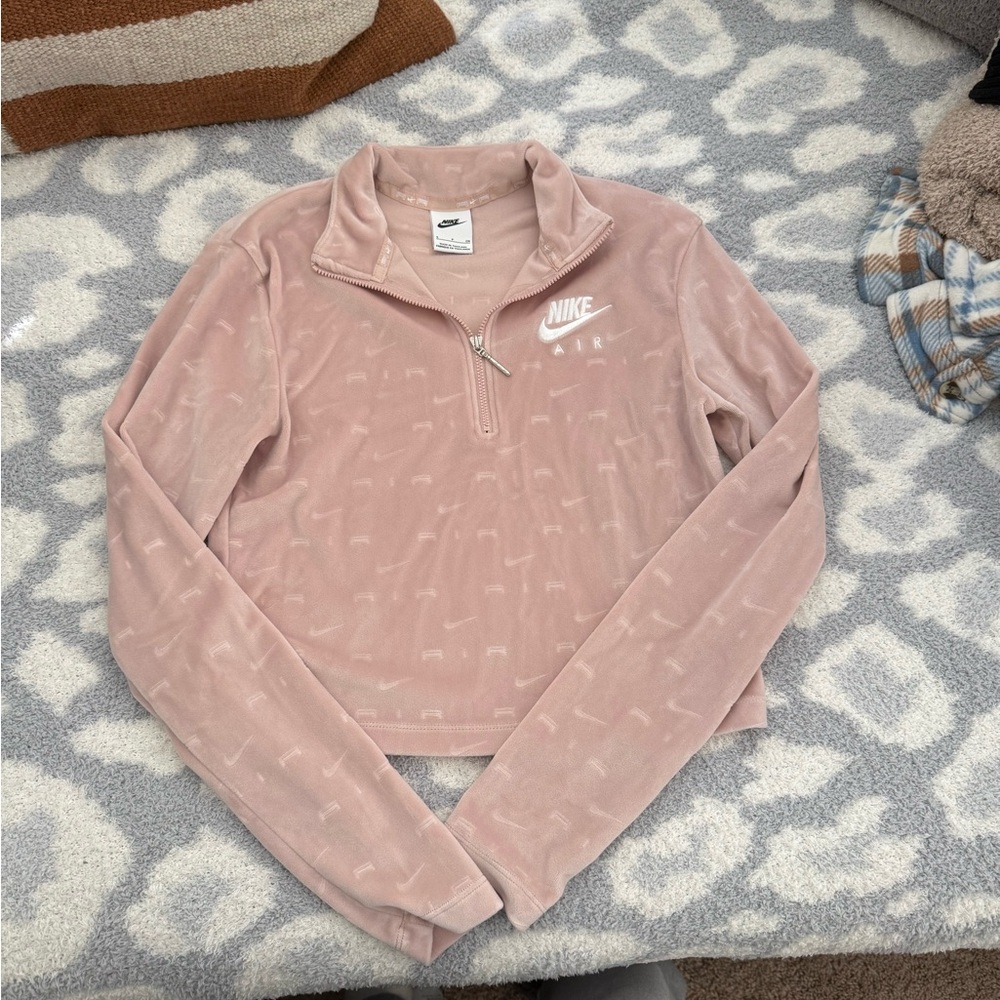 Nike Air Pink Quarter-Zip Pullover